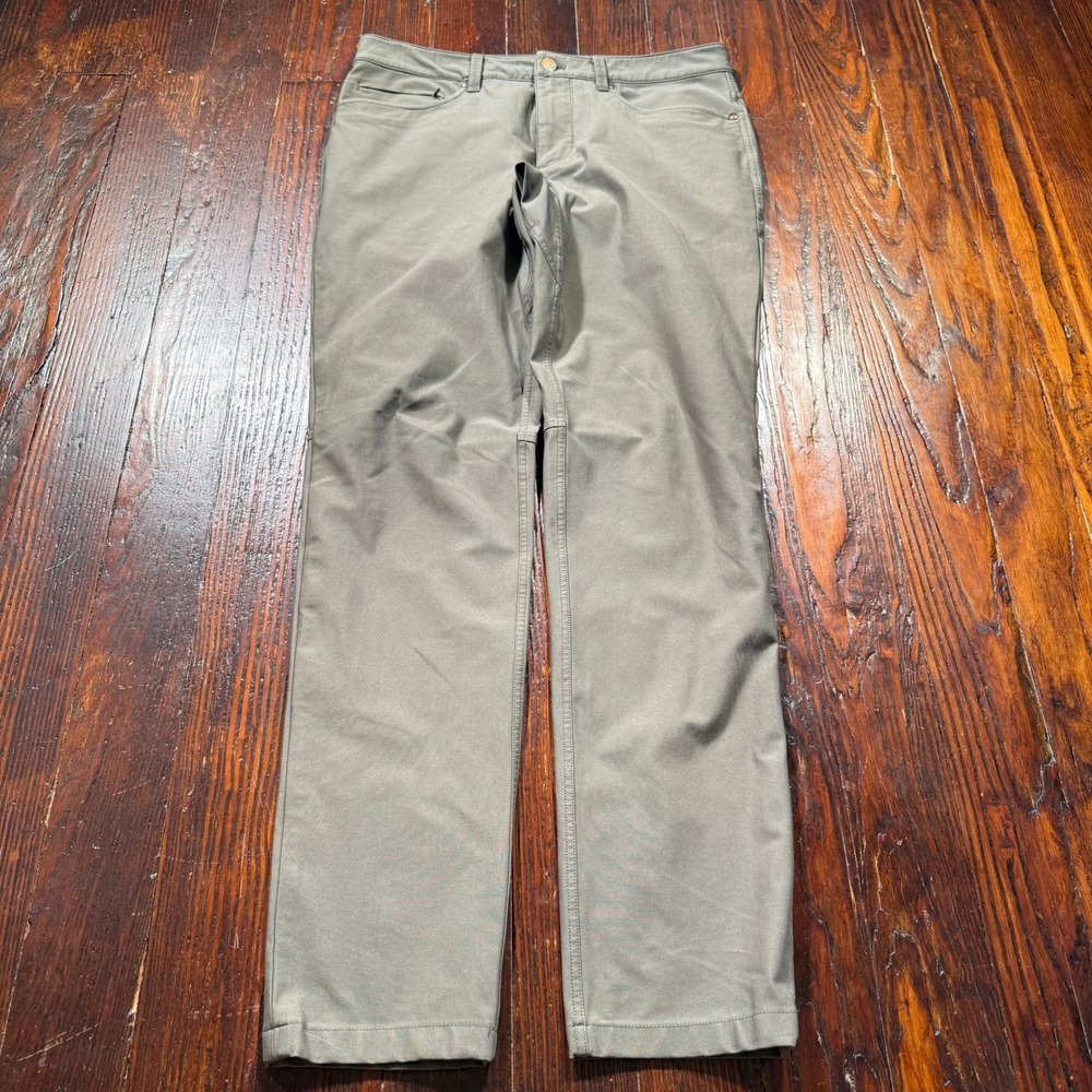 7 Diamonds‎ Infinity Pants Mens 32x32 Gray Tech Performance Stretch Chino Golf